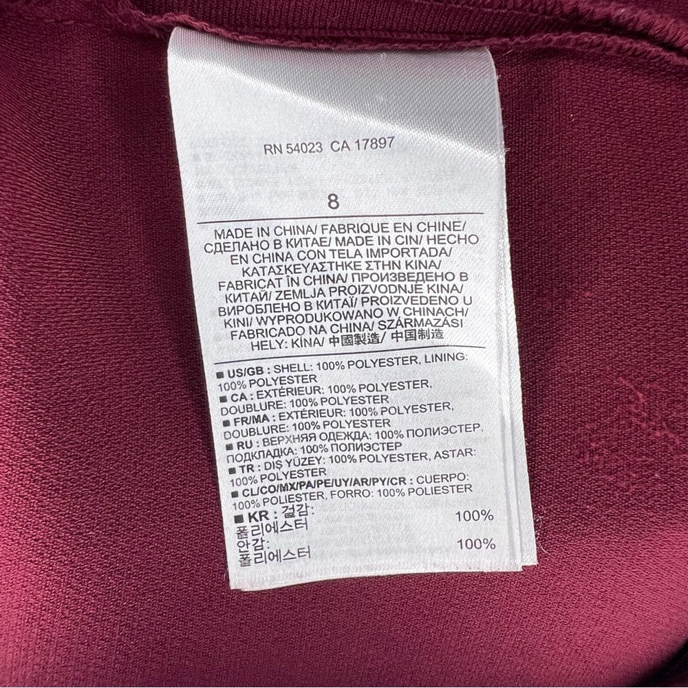 Banana Republic Maroon Mini Skirt – Size 8 - Picture 5 of 7